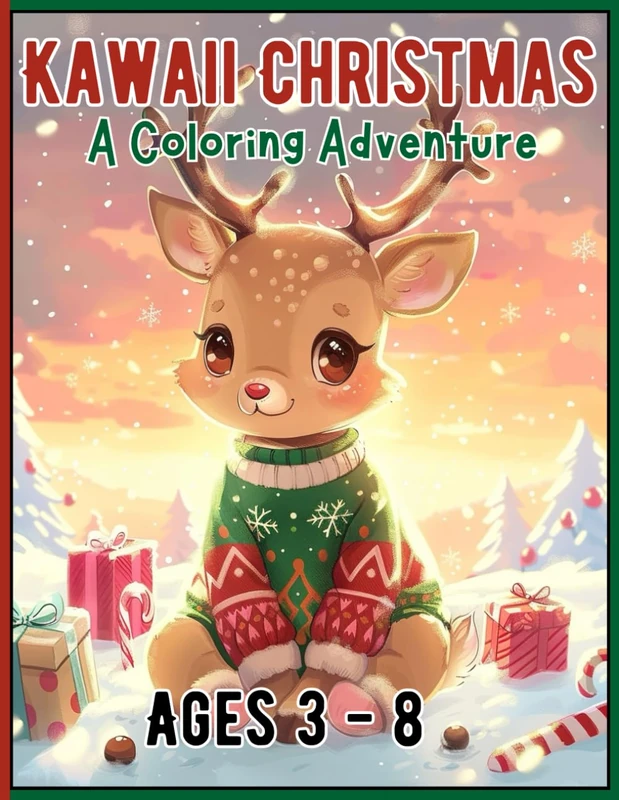 Kawaii Christmas: A Coloring Adventure