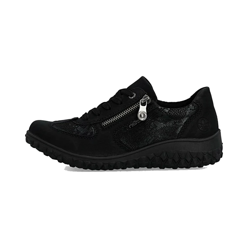 Rieker 59501-00 Women's Lace-Up Shoes Textile & Synthetic in Black, Black 00, 6 UK
