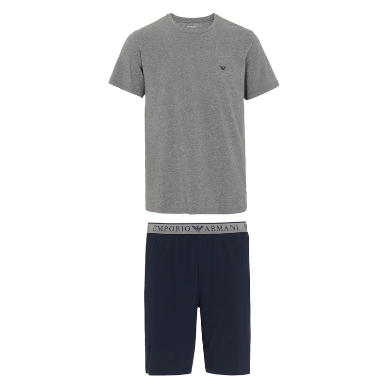 Emporio Armani MAN'S ENDURANCE SHORT PAJAMAS BLUE XL - Image 1