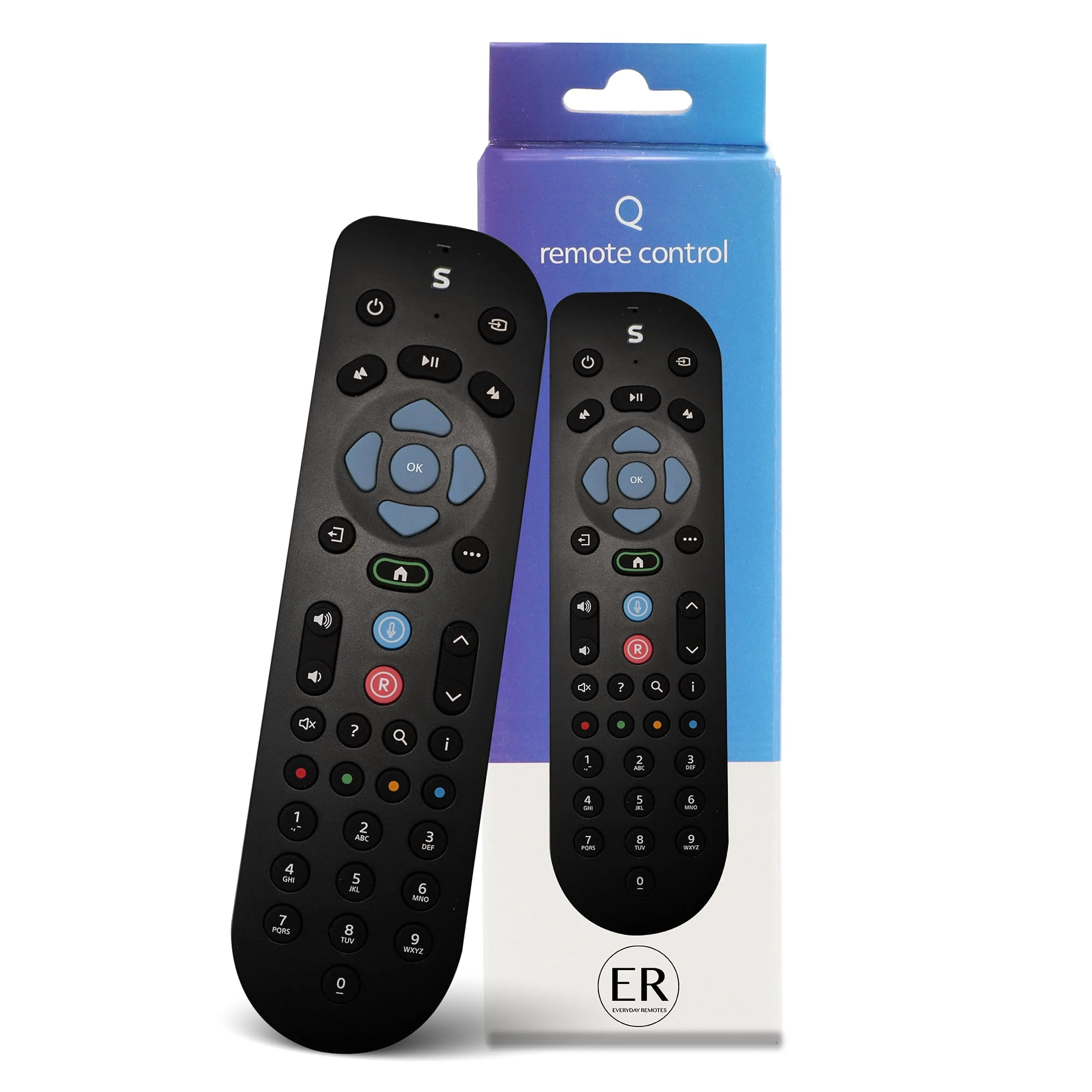 Everyday Remotes - Replacement for Sky Q Voice Remote - Batteries Included