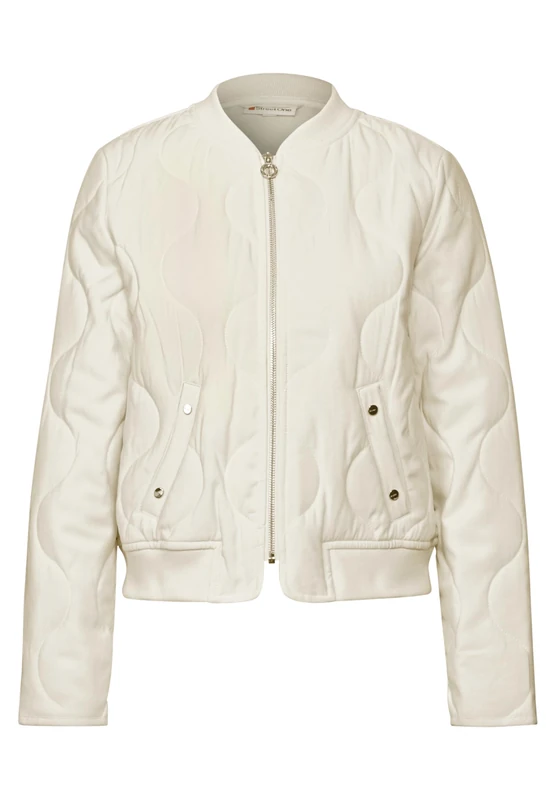 Street One Women's A212554 Quilted Blouson, Soft Beige, 18