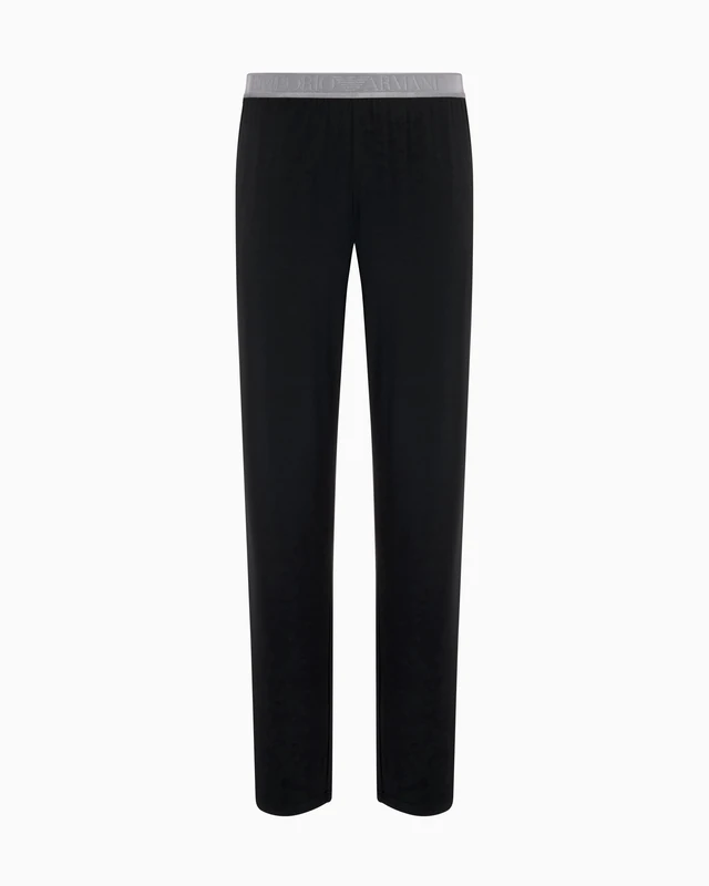 EMPORIO ARMANI MAN'S SOFT MODAL PANTS BLACK L