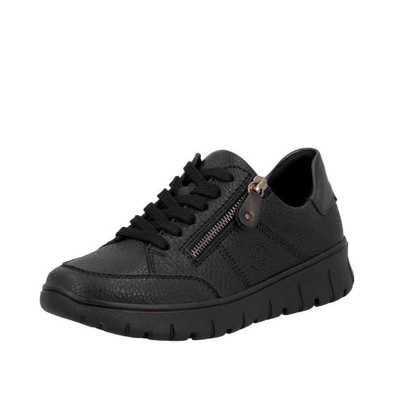 Rieker Women's N1301 Lace-Up Shoes, Black, 40 EU, Black, 6.5 UK