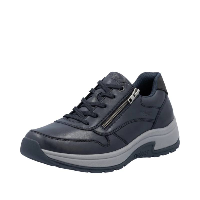 Rieker Men's 11002 Lace-Up Shoes, Blue, 45 EU, Blue, 10.5 UK