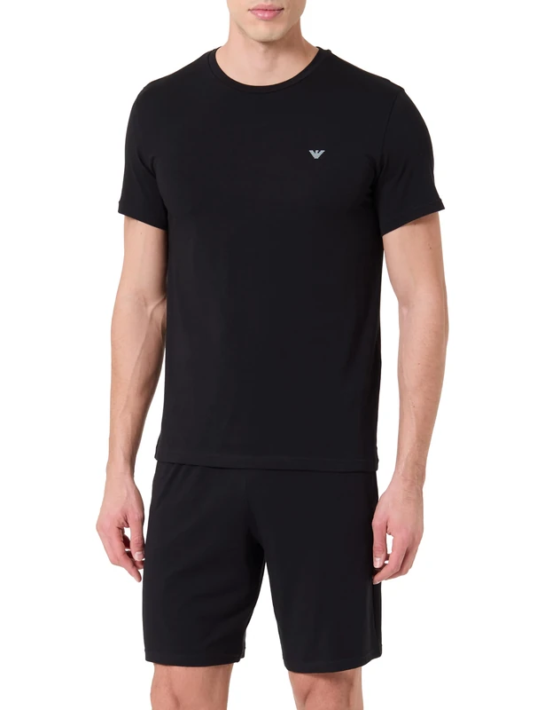 Emporio Armani MAN'S ENDURANCE SHORT PAJAMAS BLACK S