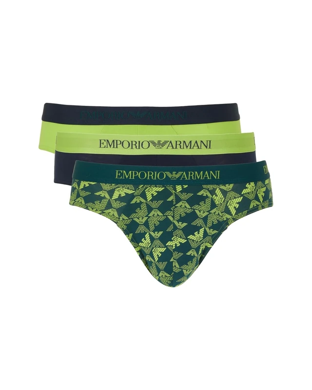 Man's Pure Cotton 3-Pack Brief Green XL