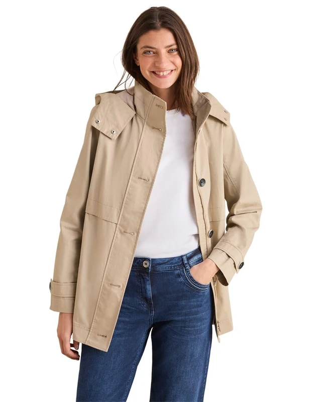 Cecil Women's B202030 midi Trench Jacket, Light Toffee, XL