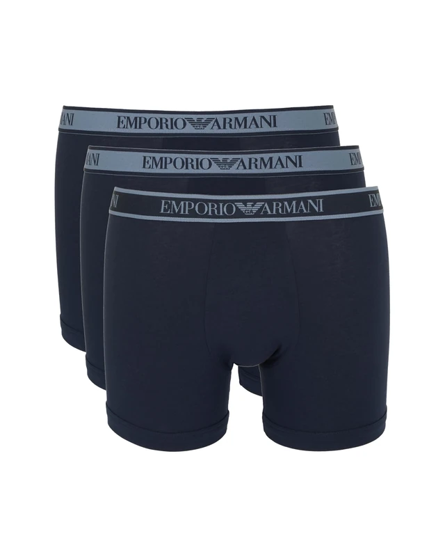 Emporio Armani Man's CORE Logoband 3-Pack Trunk Blue XXL