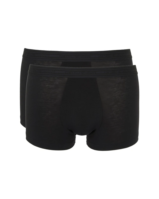 Emporio Armani Man's ECO Viscose 2-Pack Trunk Black S