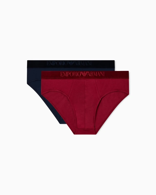 Man's Velvet Logoband 2-Pack Brief Blue L