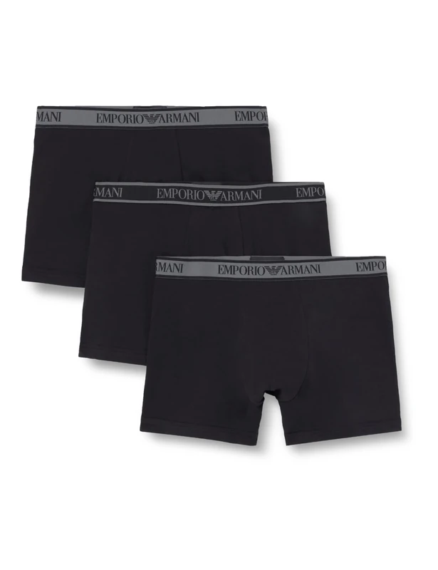 Emporio Armani Man's CORE Logoband 3-Pack Trunk Black XXL