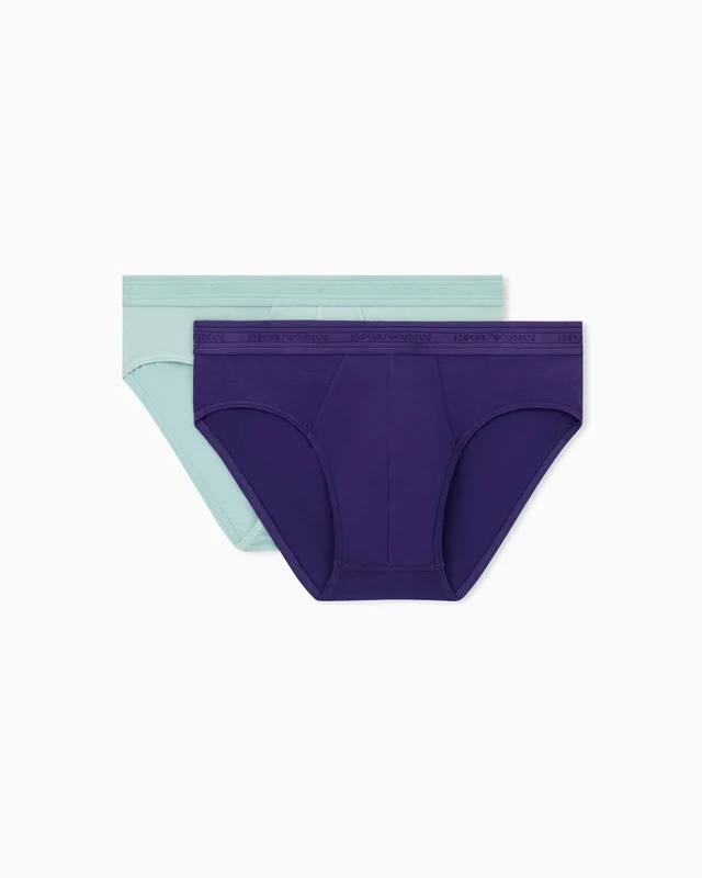 Emporio Armani Man's ECO Viscose 2-Pack Brief Violet XL