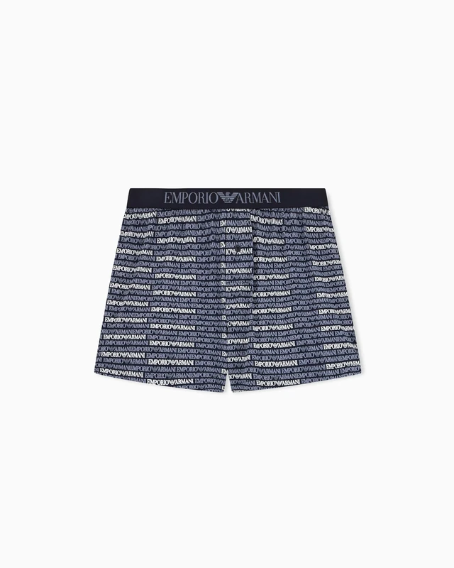 Emporio Armani Man's Classic Pattern Mix Boxer Blue S
