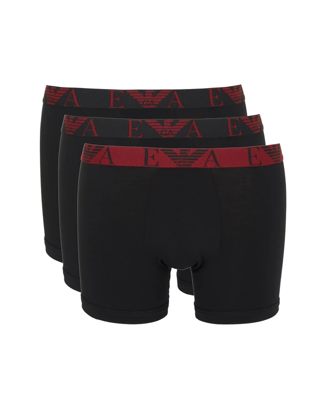 Man's Bold Monogram 3-Pack Boxer Black XL
