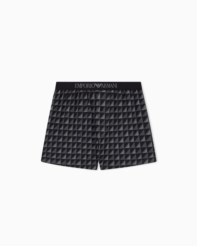 Emporio Armani Man's Classic Pattern Mix Boxer Black XL