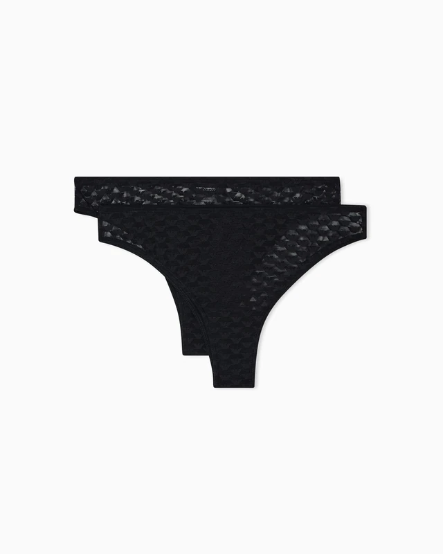 Woman's Allover Eagle MESH 2-Pack Brazilian Black XL