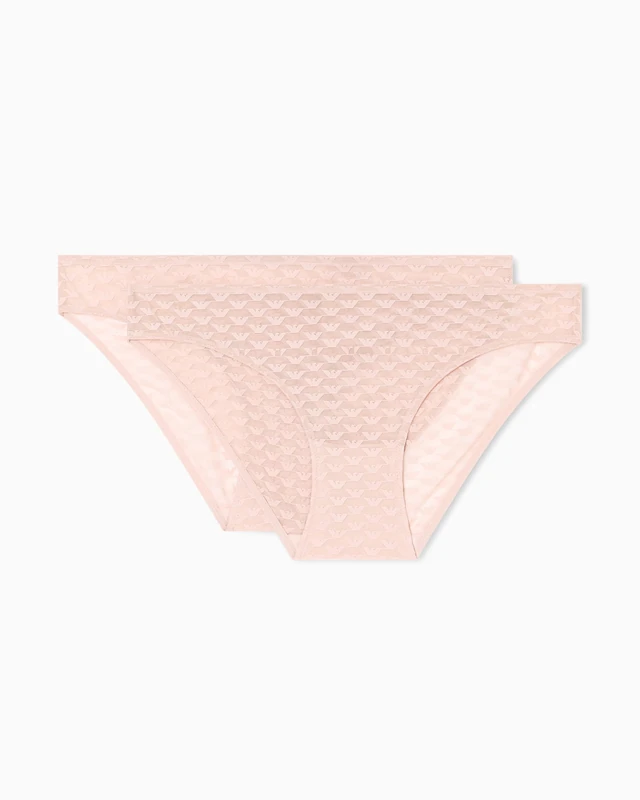 Woman's Allover Eagle MESH 2-Pack Brief Pink XL