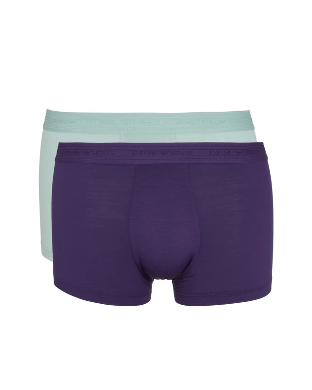 Emporio Armani Man's ECO Viscose 2-Pack Trunk Violet S