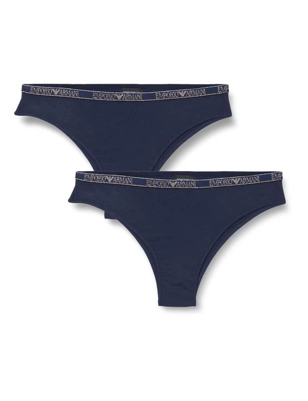 Emporio Armani Woman's Essential Studs 2-Pack Brazilian Blue M