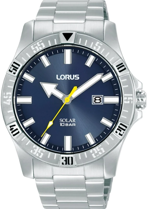 Lorus RX379AX9 Men's Analogue Quartz Watch with Stainless Steel Strap, Silver