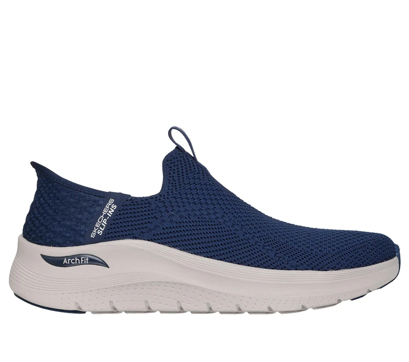 Skechers Men's Arch FIT 2.0 CRAYN Trainers, Navy Knit, 8 UK