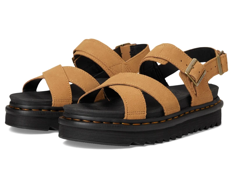 Dr. Martens Women's Voss Ii Sandal, Tan, 4 UK