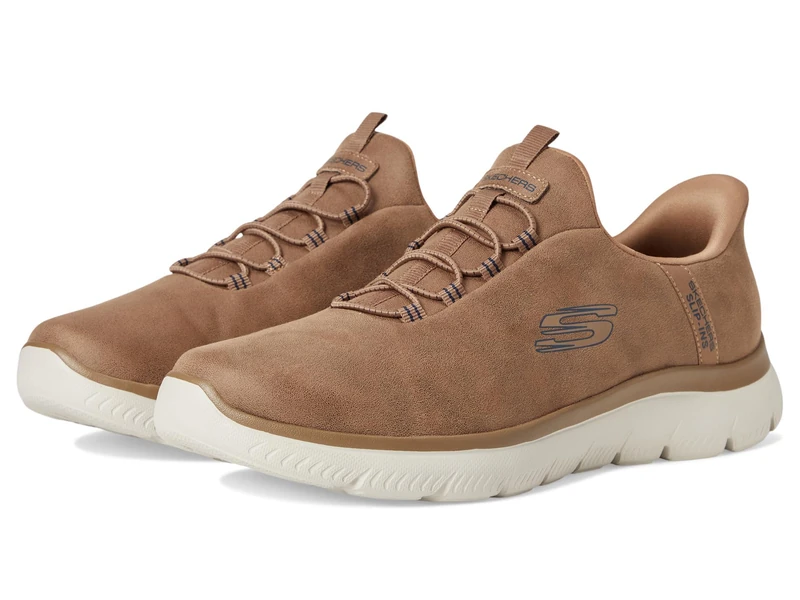 Skechers Men's Summits Korlo Hands Free Slip-in Sneaker, Whiskey, 8 UK