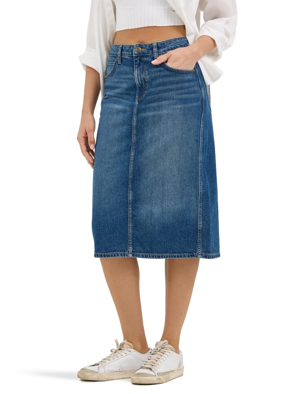 Lee Women's Legendary Denim Skirt, Eat It Up, 18