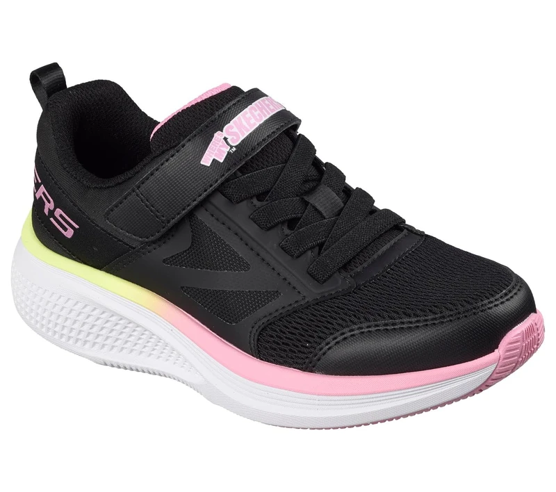 Skechers Girl's Go Run Elevate 2.0 Find My Sneakers, Black Textile/Trim, 1.5 UK Child