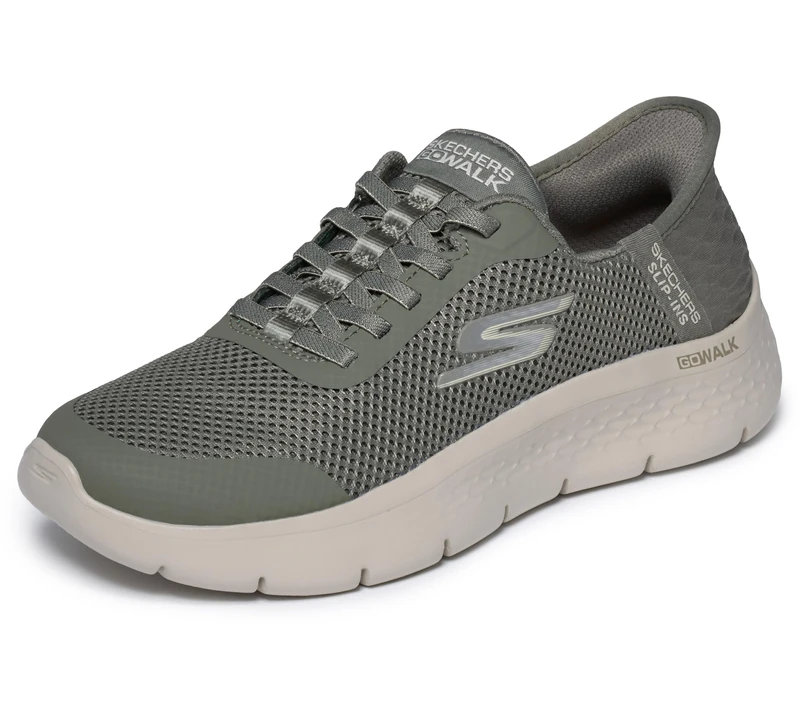 Skechers Women's Go Walk Flex Grand Entry, Olive, 10 UK