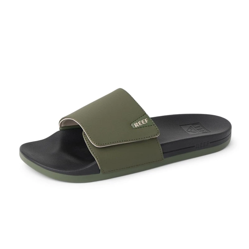 Reef Men's Cushion Phantom Slide Sandal, Olive/Black, 10 UK