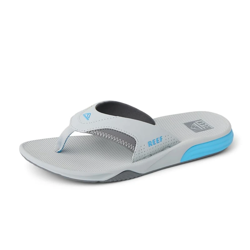 Reef MENS SANDALS, CUSHION FANNING, LIGHT GREY/BLUE, 7 UK - Image 1