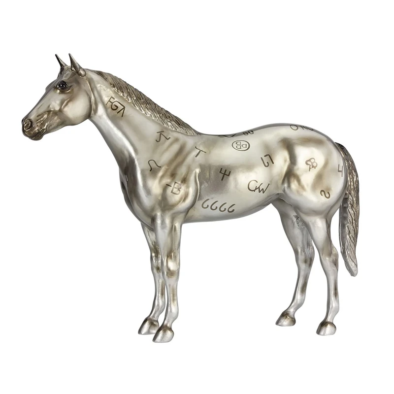Breyer Traditional Series AQHA 85th Anniversary Best Remuda Horse | 25cm 1:9 Scale Collectible Toy Horse Figure | Hand Painted Model for Display, Play or Gift, Silver