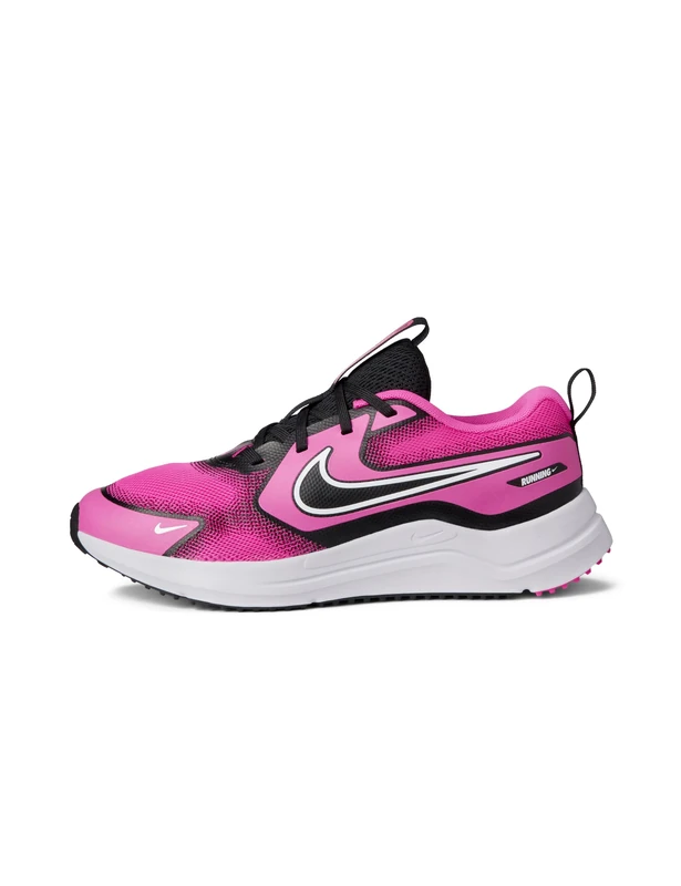 Nike Unisex Kids Cosmic Runner Sneaker, Laser Fuchsia White Black, 4 UK