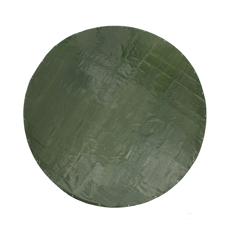 GUARD SHIELD Round Tarp Waterproof Heavy Duty Green 20 Feet Cover Outdoor Inflatable Pool Ground Cloth Tarps for Under Pool