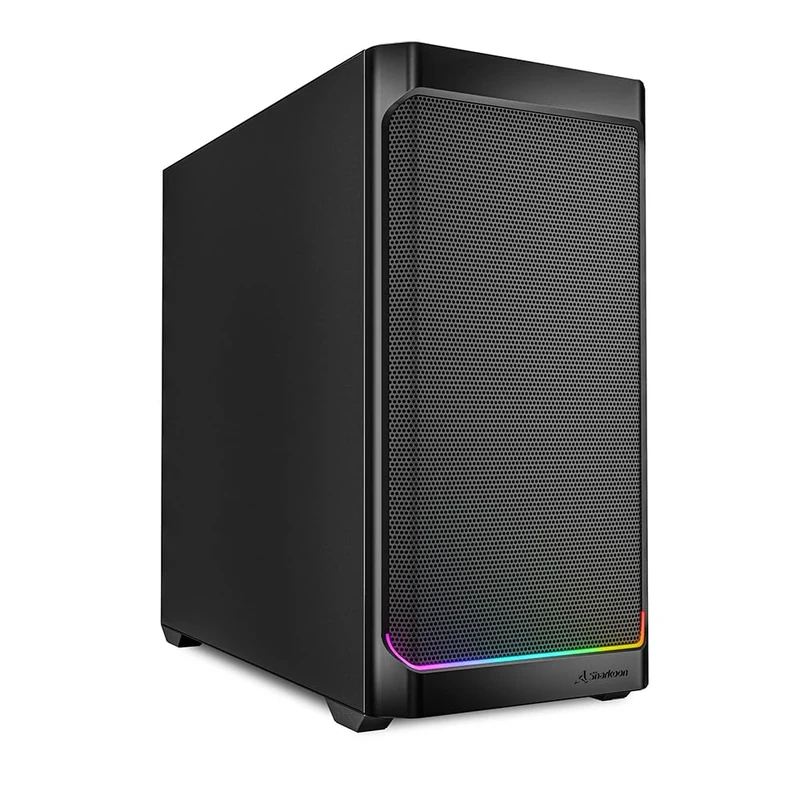 Sharkoon MK4 RGB Strip Black, mATX PC Case