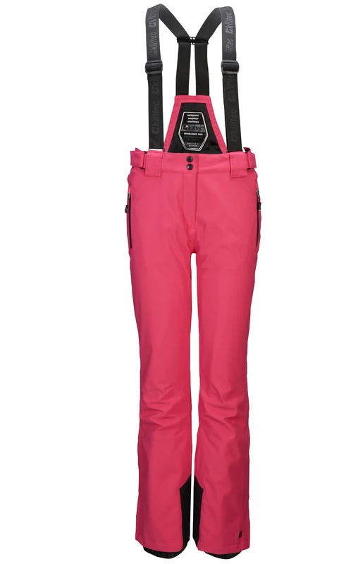 Killtec Laraka 35247-000 Women's Ski Trousers with Removable Bib and Edge Protection Pink 44