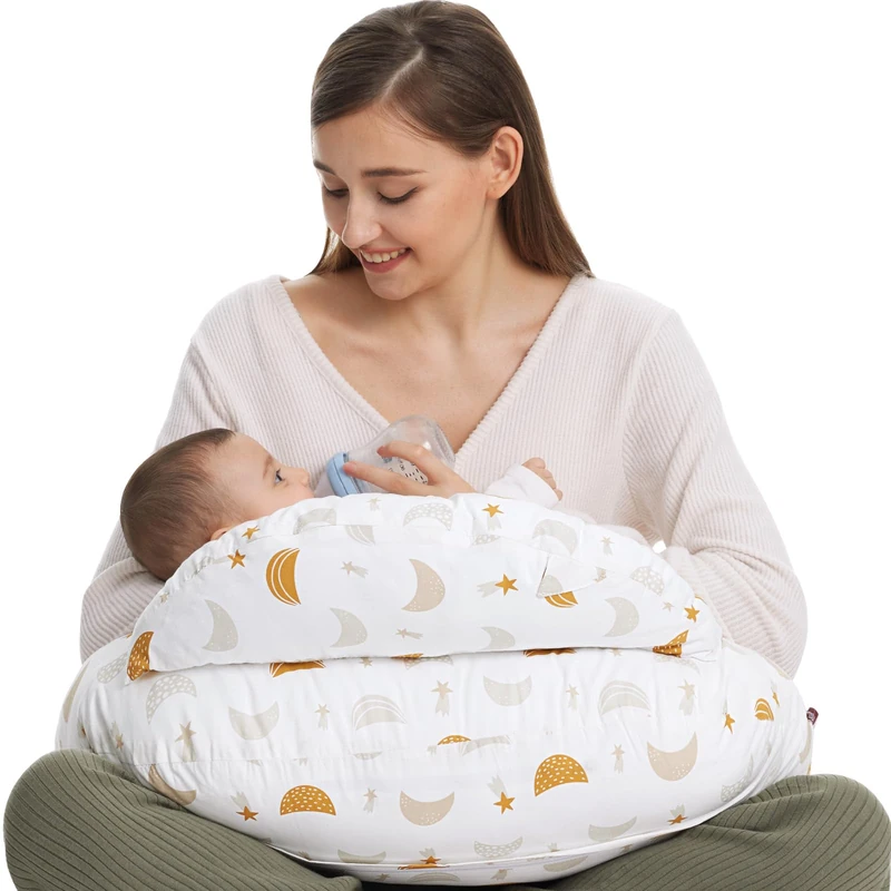 momcozy Nursing Pillow, Ergonomic Breastfeeding Support, Starry Sky