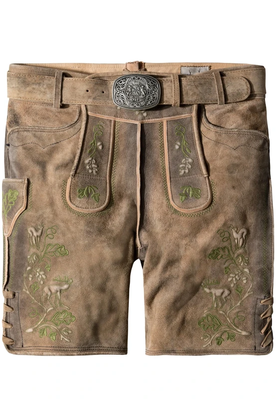 Stockerpoint Men's Trachtenlederhose Falkenstein Traditional Leather Trousers, uroid, 46