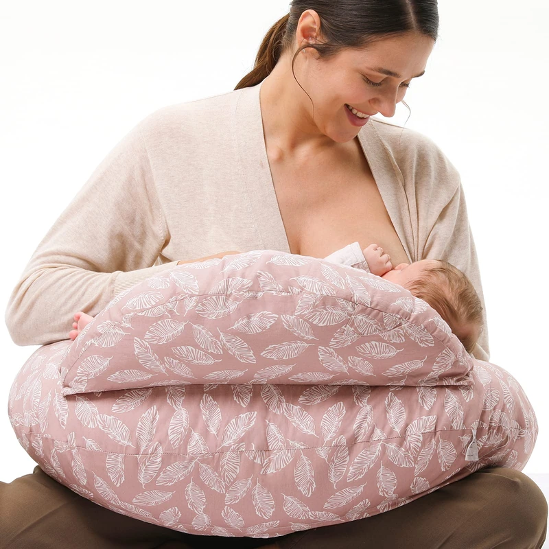 momcozy Nursing Pillow, Ergonomic Breastfeeding Support, Pink
