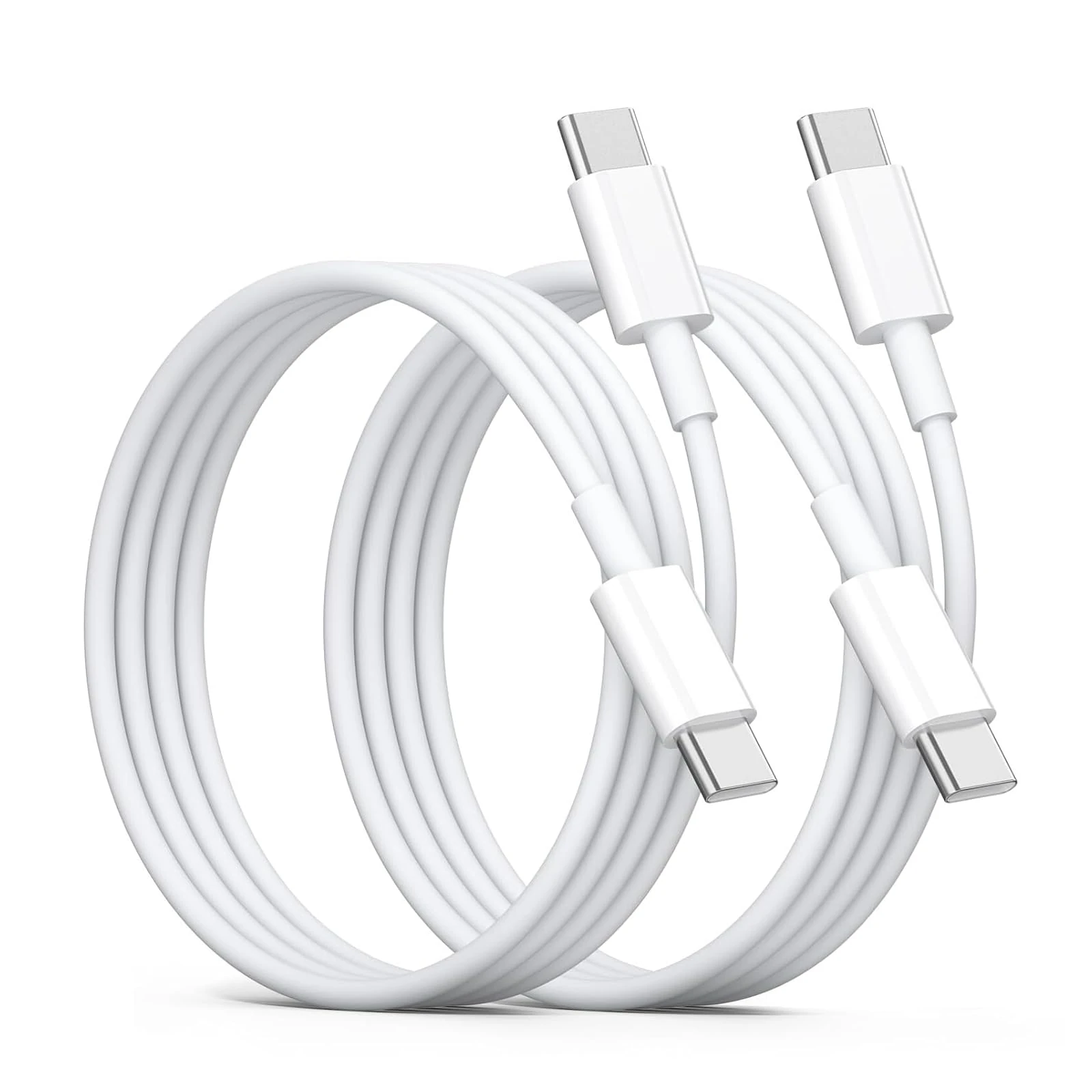 soodyoow USB-C to USB-C 2.0 Fast Charger Cable, [2-Pack/2M] 60W iPhone 15 16 Charger Cable, Type C Data Cable for Apple iPhone 16/15/15 Pro Max/15 Plus, Samsung Galaxy S24 S23, iPad Pro, MacBook Air