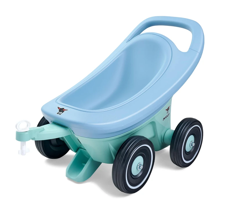 BIG Buggy 3-in-1 Walker and Toy Trailer - Blue/Turquoise