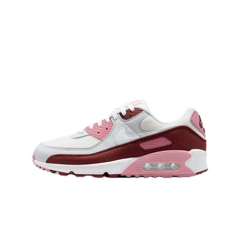 NIKE HM9451-600 AIR MAX 90 SE Women Dark Team RED/White-Platinum Tint UK 2.5