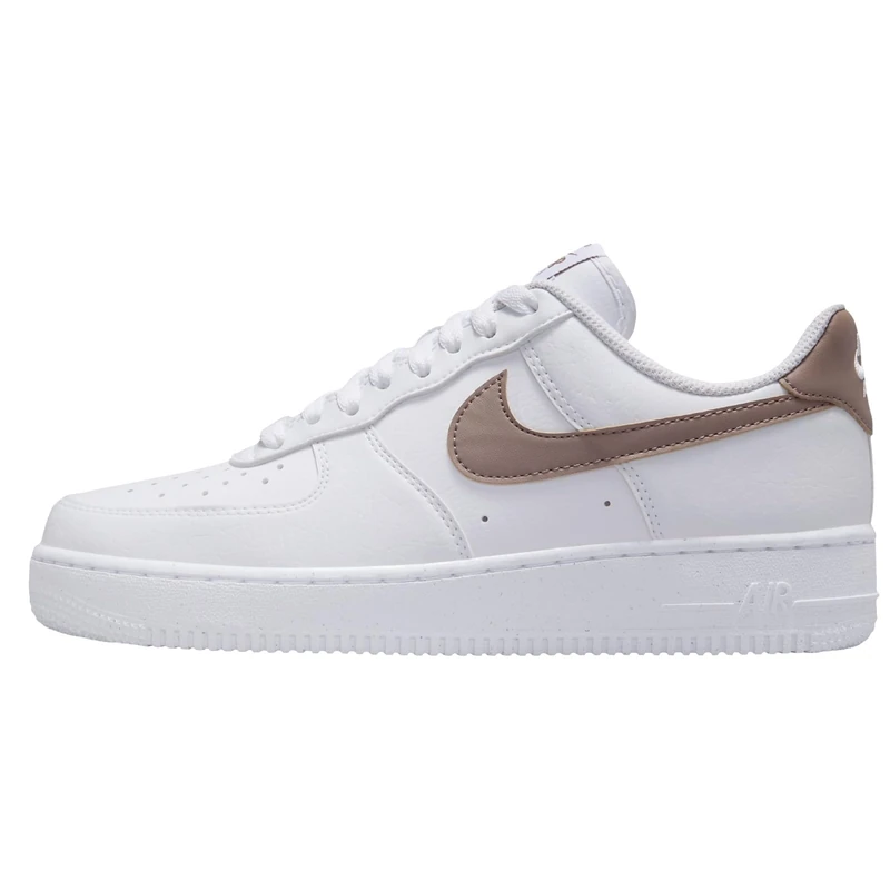 NIKE Womens Air Force 1 '07 Next Nature Sneaker, White Mink Brown, 3.5 UK