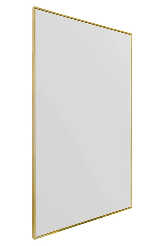 Full-Length Gold Aluminium Metal Leaner Wall Mirror: 174 x 110cm – Large, Durable Frame, bedroom, hallway, bathroom or dressing room Wall Mirror