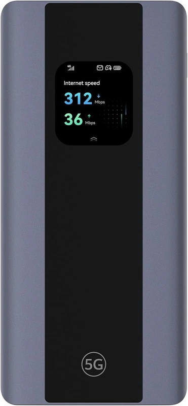 5G Mobile WiFi Pro 5 E6888 Wi-Fi 6 AX3000 DL 3600 Mbps UL 500Mbps Mobile Mobile Mobile Router & Hotspot with SIM Card 7000m Ah Battery as a Power Bank