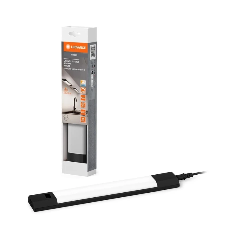 LEDVANCE Linear, Frameless Angle Sensor, 30 cm, CCT dimmable, 4 W, 290 lm,