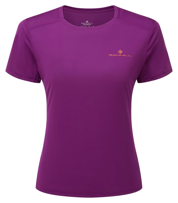 Ronhill Women's Wmn's Tech S/S Tee, Grape Juice/Saffron, 14