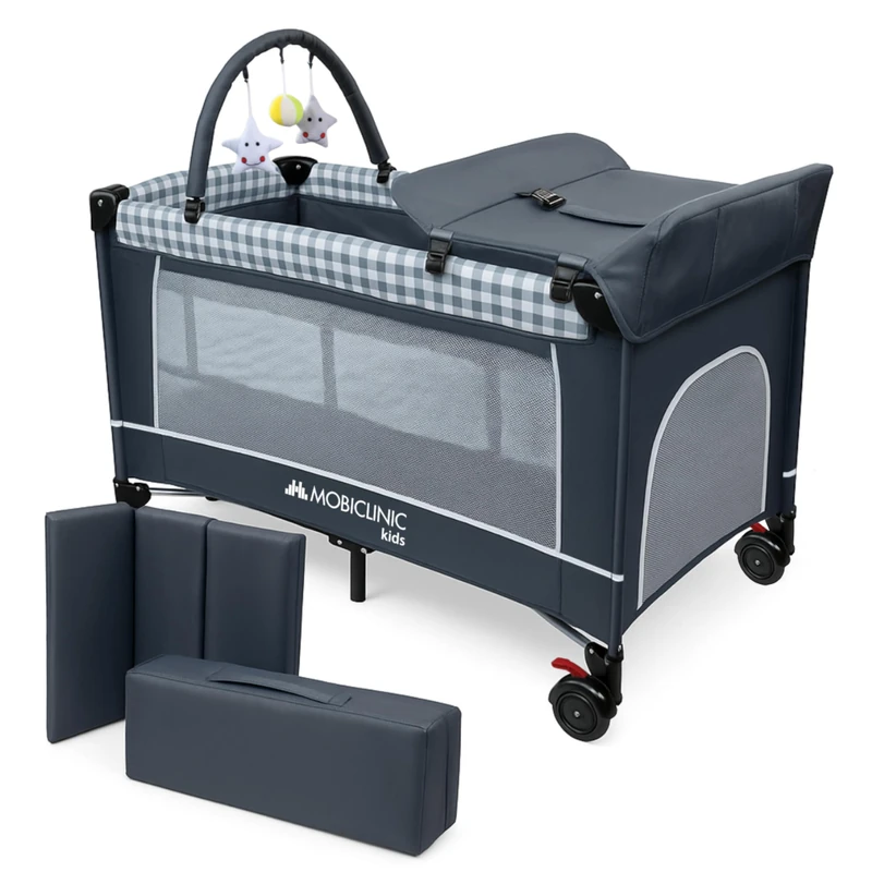 Mobiclinic 3 in 1 Travel Cot, Changing Table & Playpen