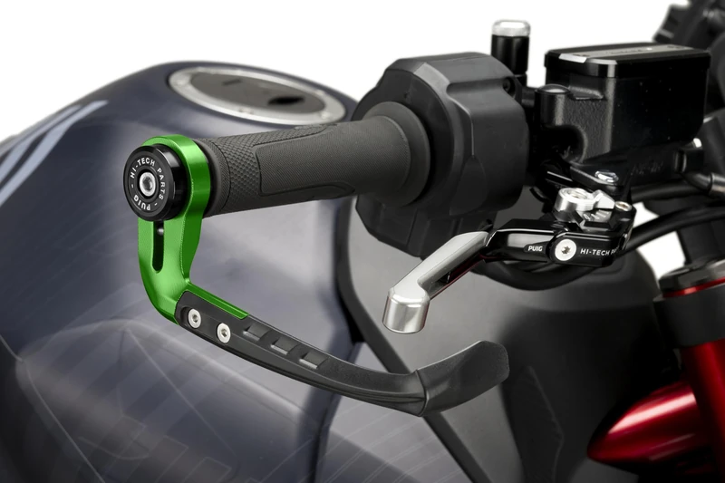 Puig 21993V Brake lever protector RAW Counterweight – Robust Design and Universal Fit, Green